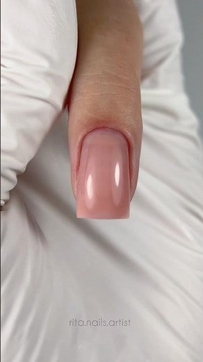 Nail restoration with jelly gel - shaping the perfect form 💅✨#nails #shorts #jelly #manicure