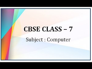 CBSE class 7 computer chapter 7 changing text and background