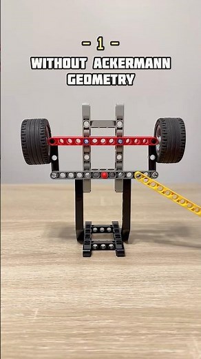 Ackermann Steering Geometry Visualization #legotechnic #steering #geometry