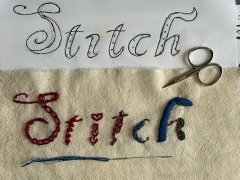 Hand Embroidery for Lettering | 10 Stitches for Script and Text Designs ✂️🪡