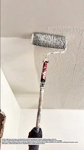 Ceiling Paint Roller Technique | Professional Interior Finishing.