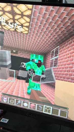 funny Minecraft glass block glitch #minecraft #funny #glitch