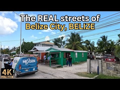 The REAL streets of BELIZE CITY, BELIZE Drive Tour