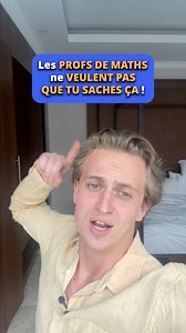 36K views · 290 reactions | Les profs de maths ne veulent pas que tu saches ça  | Maxime Astuces | Facebook