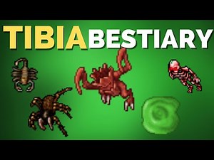 TIBIA BESTIARY Haunted Treeling, Tarantula, Slime, Scorpion, Demon Skeleton - YALAHAR
