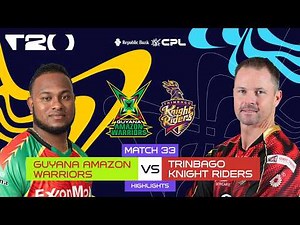 Highlights | Guyana Amazon Warriors vs Trinbago Knight Riders | CPL 2026