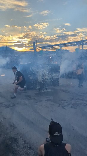 Rally in full swing ✅ Monster wall smash ✅ Having one hell of a time at the Sturgis Buffalo Chip ✅🤘 | Sturgis Buffalo Chip