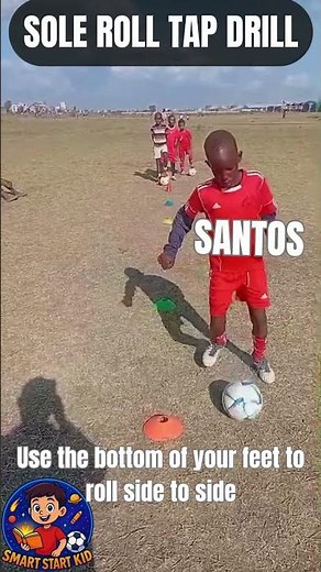 ⚽ 4 Players, 6 Cones – Sole Roll Tap Challenge!