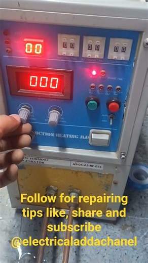 induction heating machine repairing after test