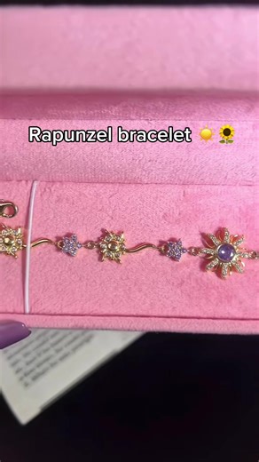 Rapunzel gold bracelet😍💖#disney #rapunzel #cinderella #tangled