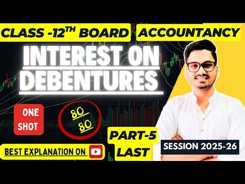 Interest On Debentures | Issue of Debentures | Class 12 Accountancy Chapter 7 | PART 5