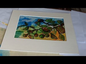 Monoprint and acetate painting