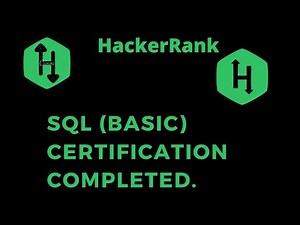 SQL (basic) certification on hackerrank live test || coding4u
