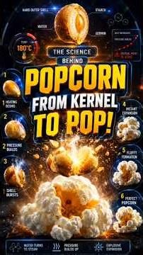 Popcorn's Hidden Secret Will Blow Your Mind! #Science #Popcorn #Physics #FoodScience #AmazingFacts