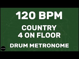Country 4 On Floor | Drum Metronome Loop | 120 BPM