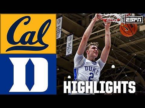 California Golden Bears vs. Duke Blue Devils | Full Game Highlights | ESPN College Basketball