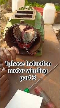 1phase induction motor winding part 3 #motorrewinding #experiment #inductionmotor