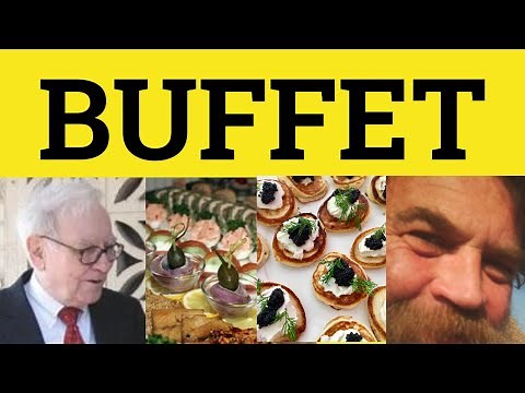 🔵 How to Pronounce Buffet - Buffet Pronunciation - Buffet Meaning - ESL British Pronunciation