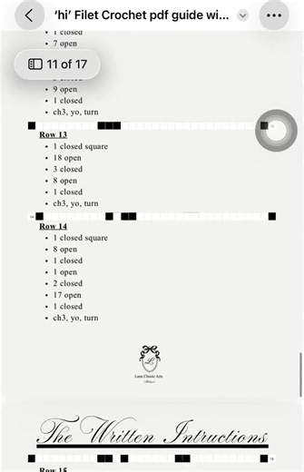 Ciao - Guida PDF con schema all'uncinetto Filet e istruzioni scritte - Etsy Italia