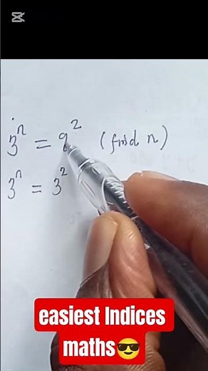 try solving the easiest maths problem in the history of mathematics #algebra #indices #tutorials
