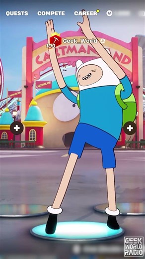 Finn the Human All Adventure Time Emotes PT2 #fortnite #emote #adventuretime #shorts #videogames