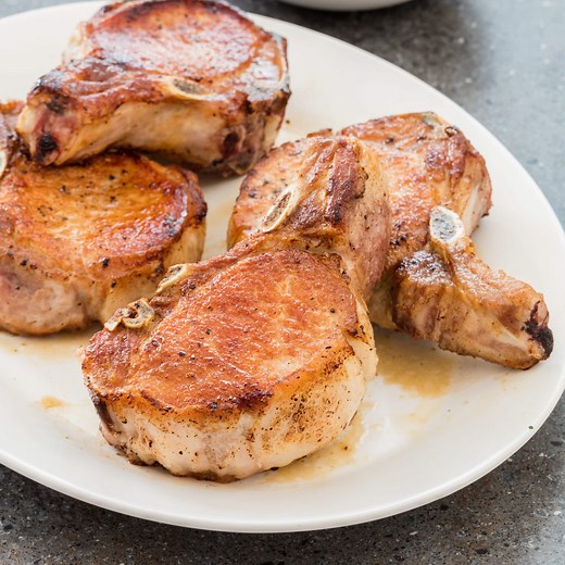 Pan-Seared, Oven-Roasted Thick-Cut Pork Chops | America's Test Kitchen