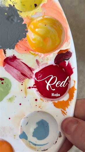 Today I was painting these apples and I wanted to share with you this technique, making the red apple leftovers with the complementary color that is green in the color wheel. #artistsoftiktok #painting