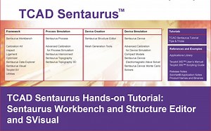 Sentaurus Workbench and Structure Editor and SVisual