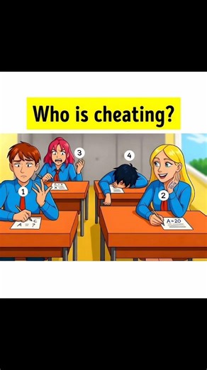 Test Your Eyes: Can You Find the Cheater in This Room? 🔍🕵️‍♂️