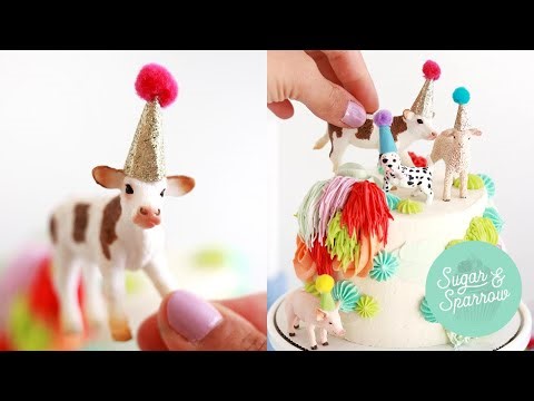 DIY Party Animal Cake Toppers Tutorial