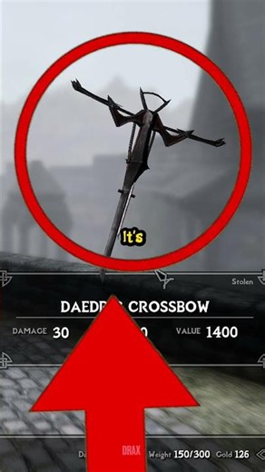 😳 One of Skyrim’s Best Crossbows Can Be Stolen Early #skyrim #gaming
