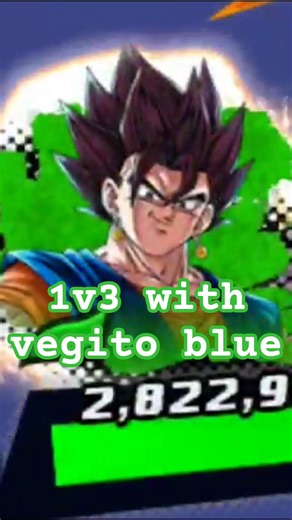 1v3 with vegito blue #vegito #ssjb #vegitoblue #1v3 #1v3clutch ##green #shorts #dragonballlegends
