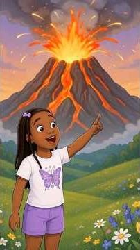 👉 🌋 Pourquoi les volcans explosent ? (Explication facile avec Nia) #enfants #volcan #fyp