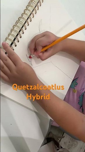 Drawing a Rebirth Dinosaurs Hybrid “Quetzalcoatlus Hybrid” #Dinosaur #Rebirth #quetzalcoatlus