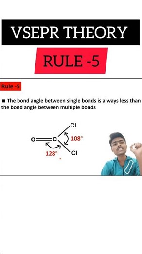 VSEPR THEORY Rules -5 #shorts #chemicalbonding #bsc #chemistry