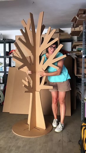 Eco-Friendly Cardboard Tree Decorations for Parties