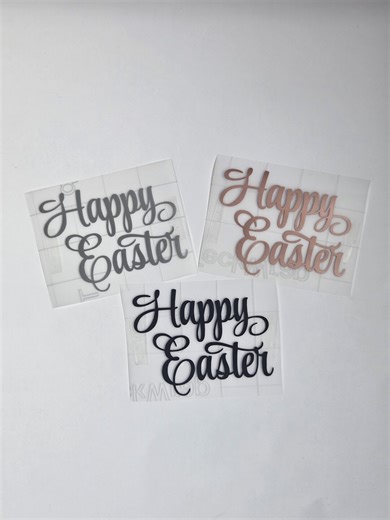 Happy Easter Script Vinyl Decal | Easter Window Sticker | Elegant Easter Decor | Spring Decoration | Glass Decal | Multiple Sizes & Colours - Etsy