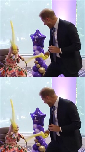#PrinceHarry had an adorable balloon sword fight while attending the WellChild Awards 🎈 | Access