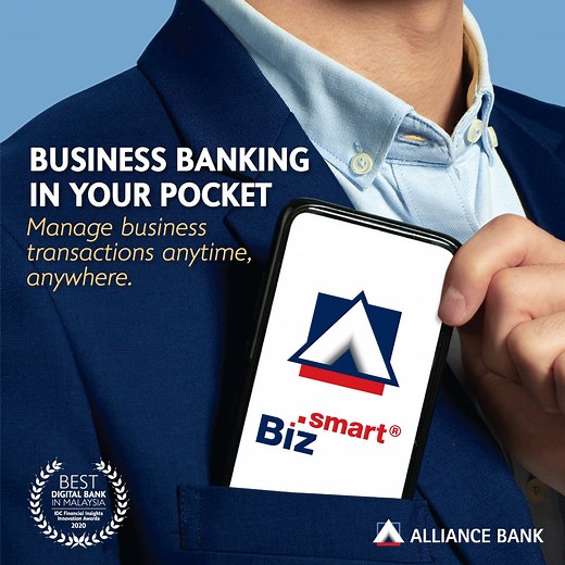 29 reactions | Access account info, schedule/approve transactions & submit trade transactions securely anytime, anywhere, with the Alliance BizSmart® Mobile app. | Alliance Bank Malaysia | Facebook