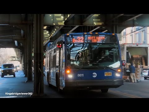 MTA New York City Bus: 2019 Nova Bus LFS 8611 (Ex Yukon) on the Bx32 Bus.