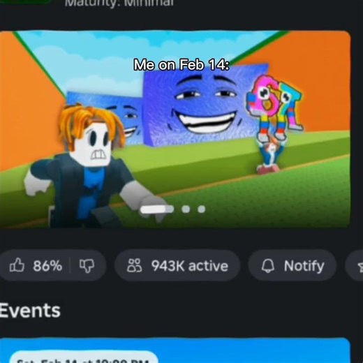 14 Feb for Roblox players is crazy #roblox #stealabrainrot #robloxedit #escapetsunamiforbrainrot