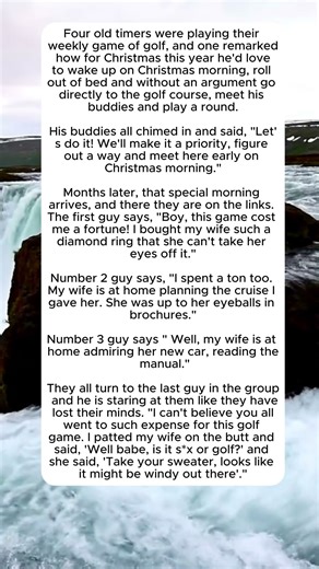 Christmas Golf #golf #christmas #funny #husband #wife #comedy #jokes #humor #gifts #priorities