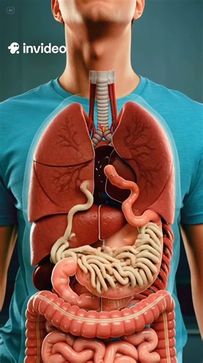 Ai Wonderful on Instagram: "Realistic 3D video of what happens inside your body when you consume food"