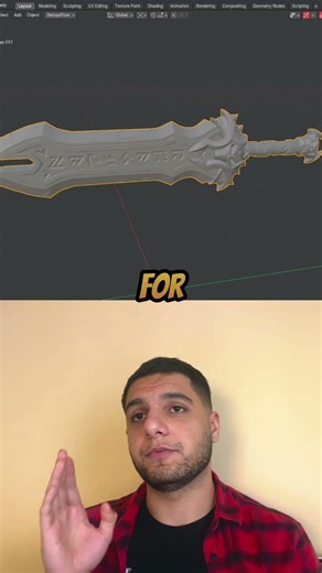 What is High Poly for? #3d #blender3d #medievalblacksmith #blender