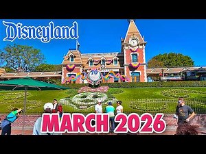 Disneyland Park - March 2026 Walkthrough + Updates: New Construction & Rise of the Resistance [4K]