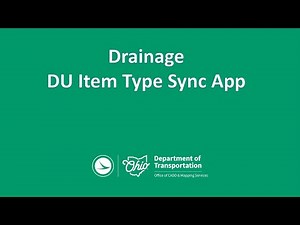 Drainage - DU Item Type Sync App