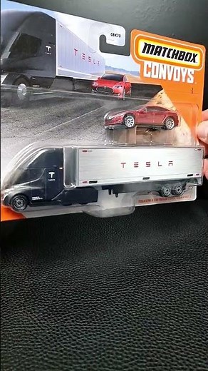 Convoy Tesla Semi Truck & Box Trailer Model S Elon Musk #matchbox #diecast #hotwheels