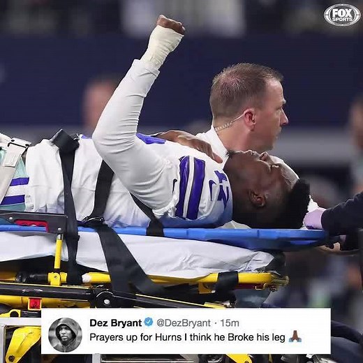 28K views · 623 reactions | The sports world reacted to Dallas Cowboys WR Allen Hurns' horrific ankle injury. We wish him a speedy recovery  | NFL on FOX | Facebook