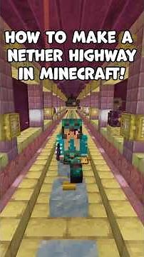 How to make a Nether Highway in Minecraft!