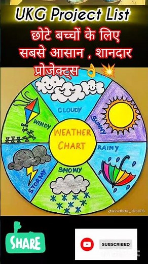 UKG Project New 2026 💥 Kid's Science Project🔭 #scienceproject #sciencefacts #school #shorts #project